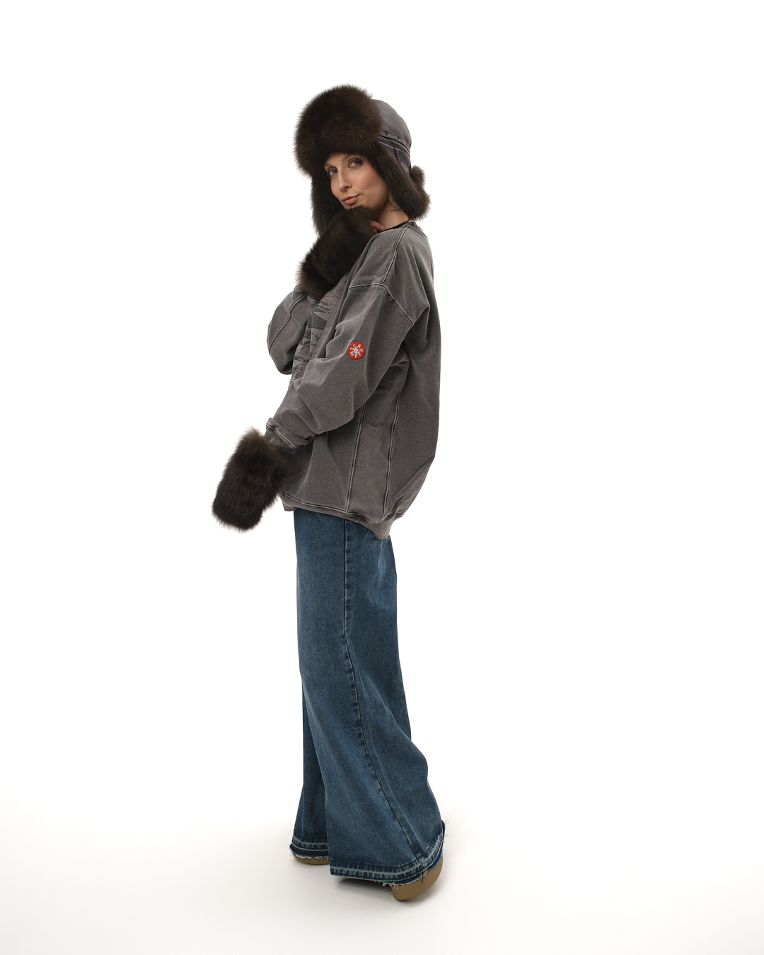 митенки из меха соболя