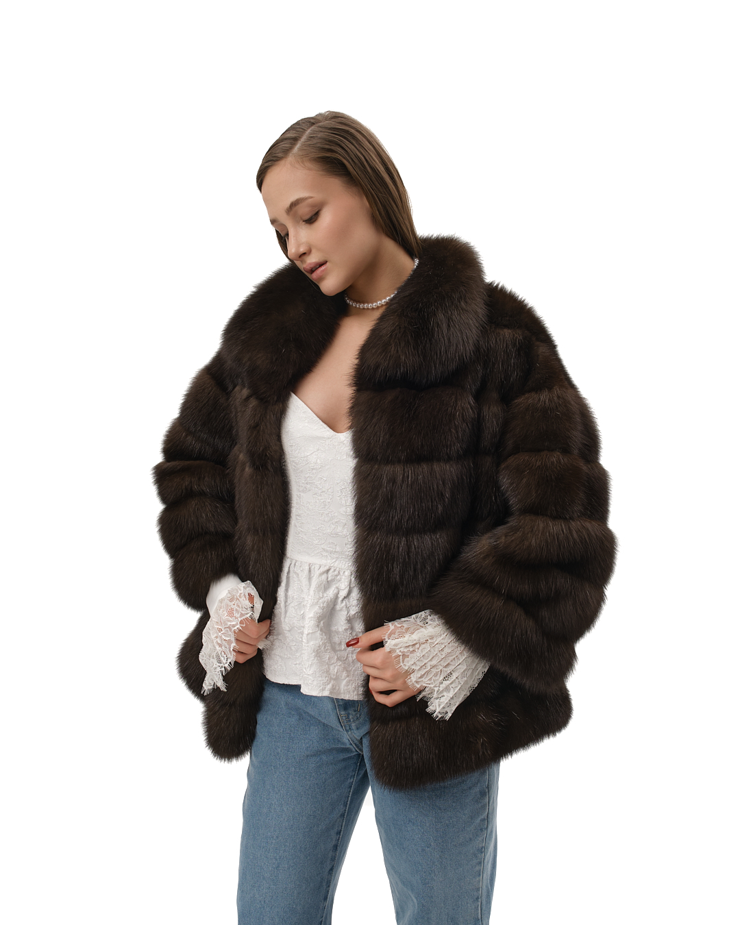 куртка из меха соболя