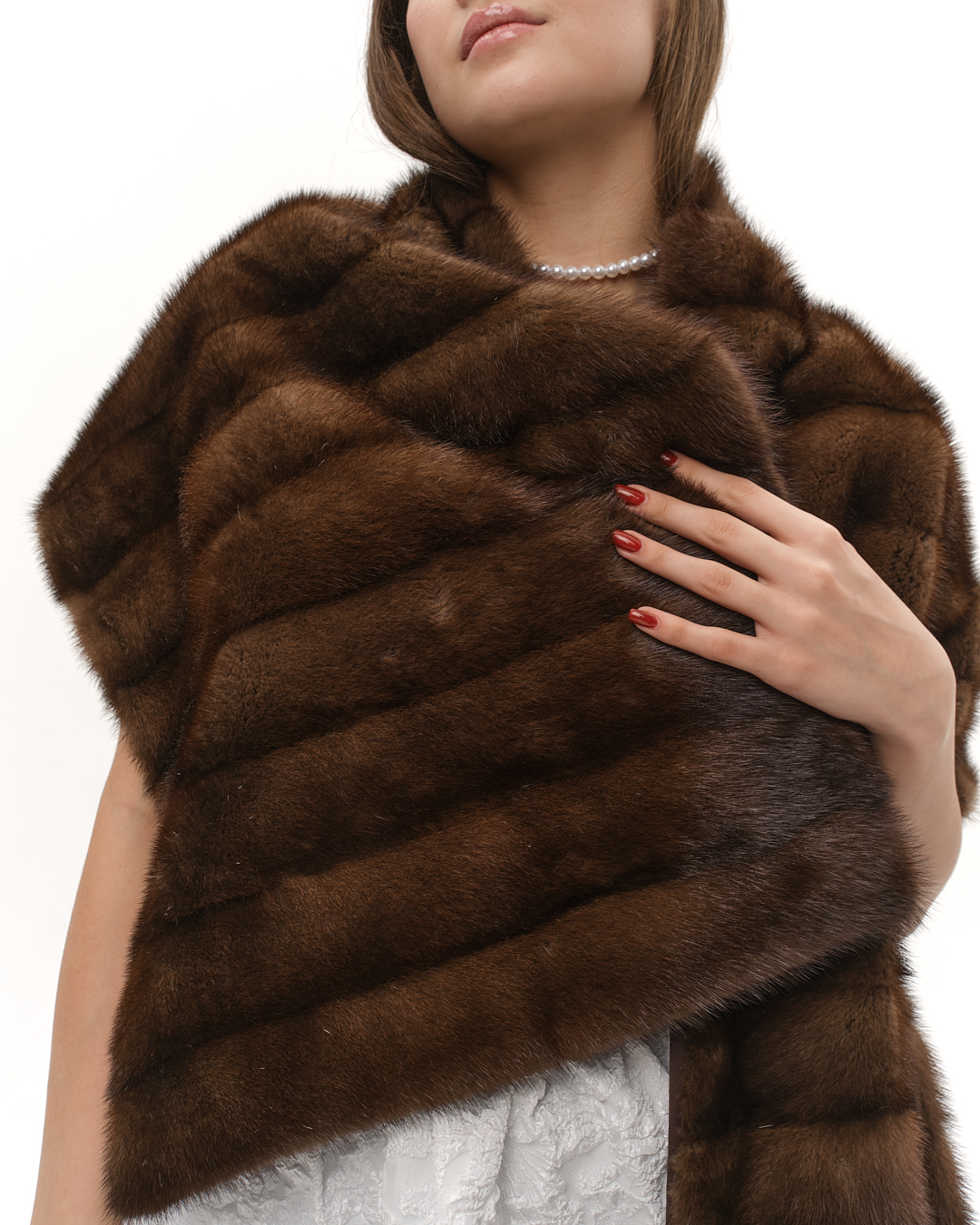 шарф из меха норки