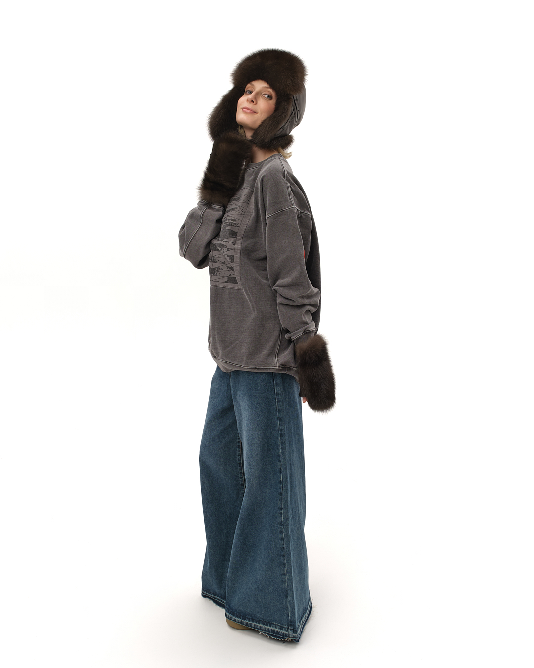 митенки из меха соболя