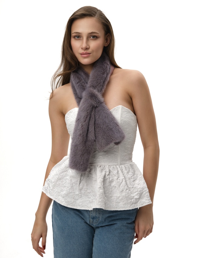 шарф из меха норки