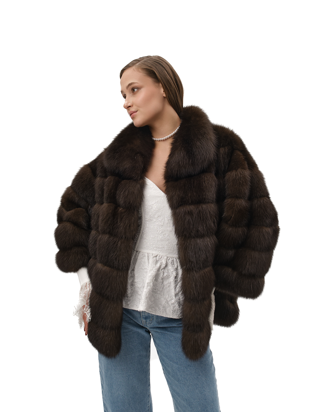 куртка из меха соболя