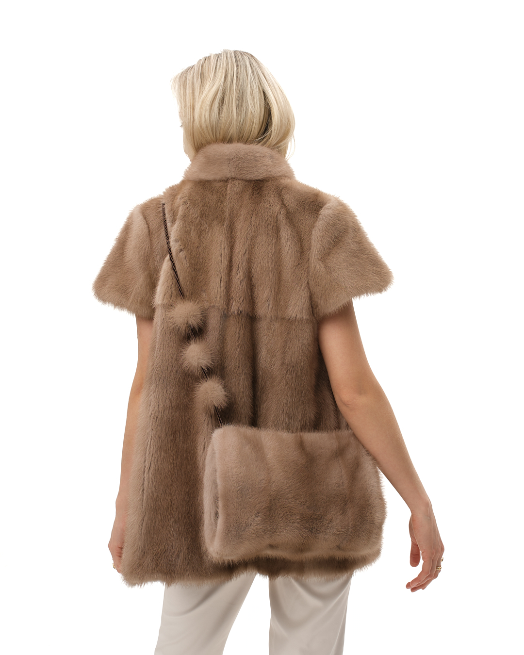 жилет из меха норки