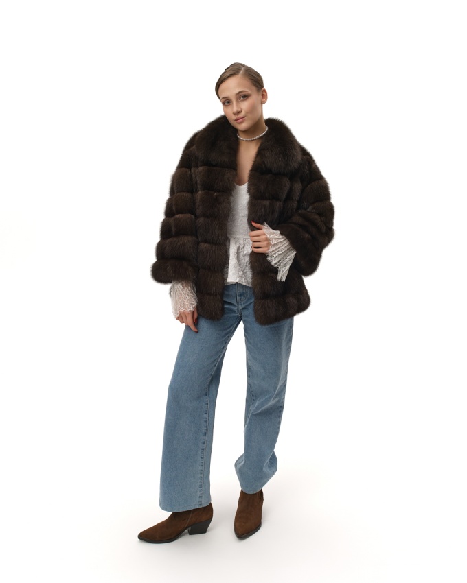 куртка из меха соболя