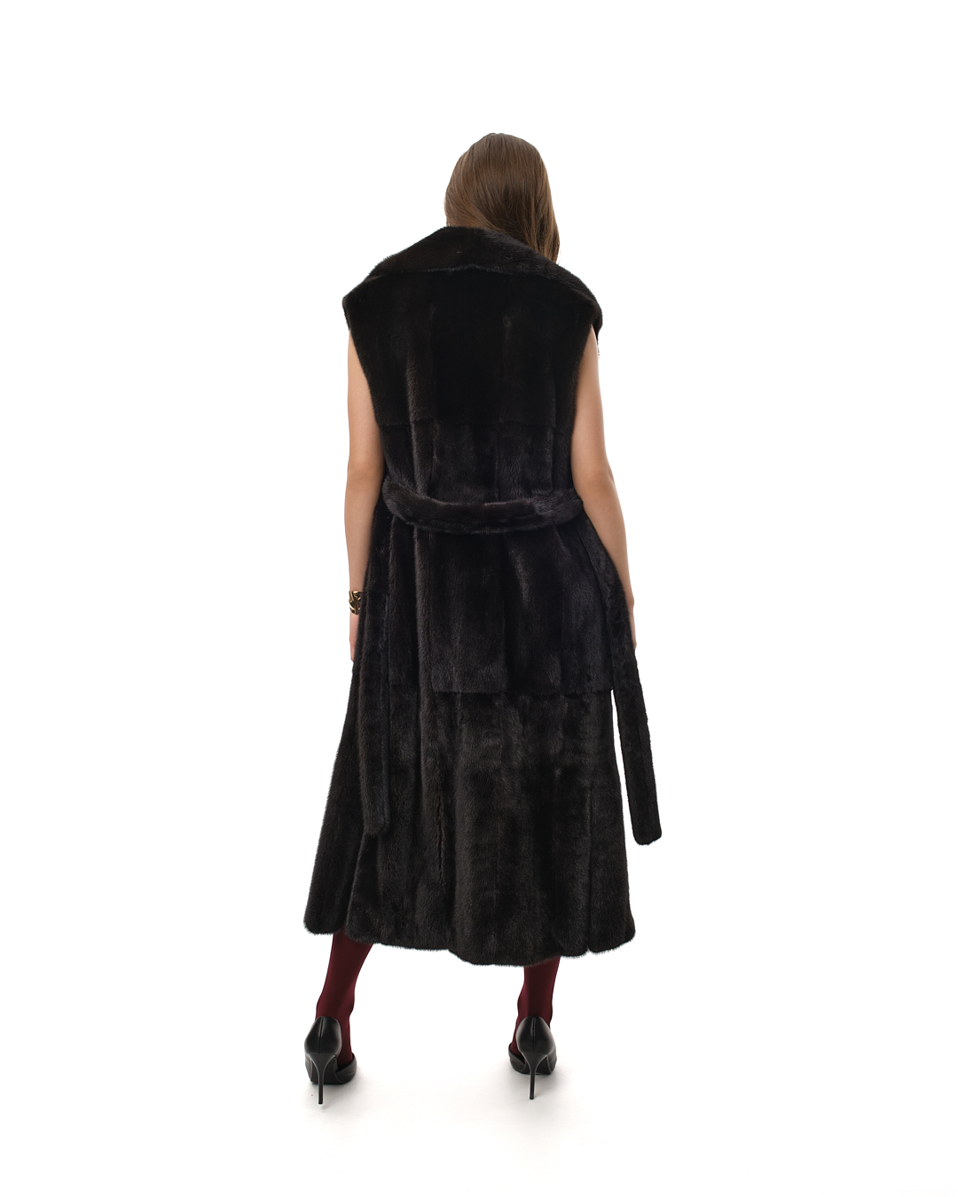 жилет из меха норки